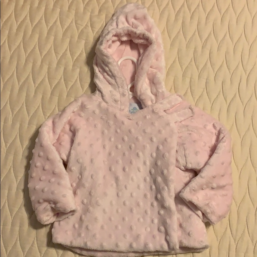 12m Pink soft wrap coat